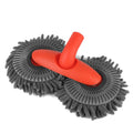 Telescopic Car Wash Mop – Dual Chenille Head 360° Rotating Car Wash Mop Axl Mop Head