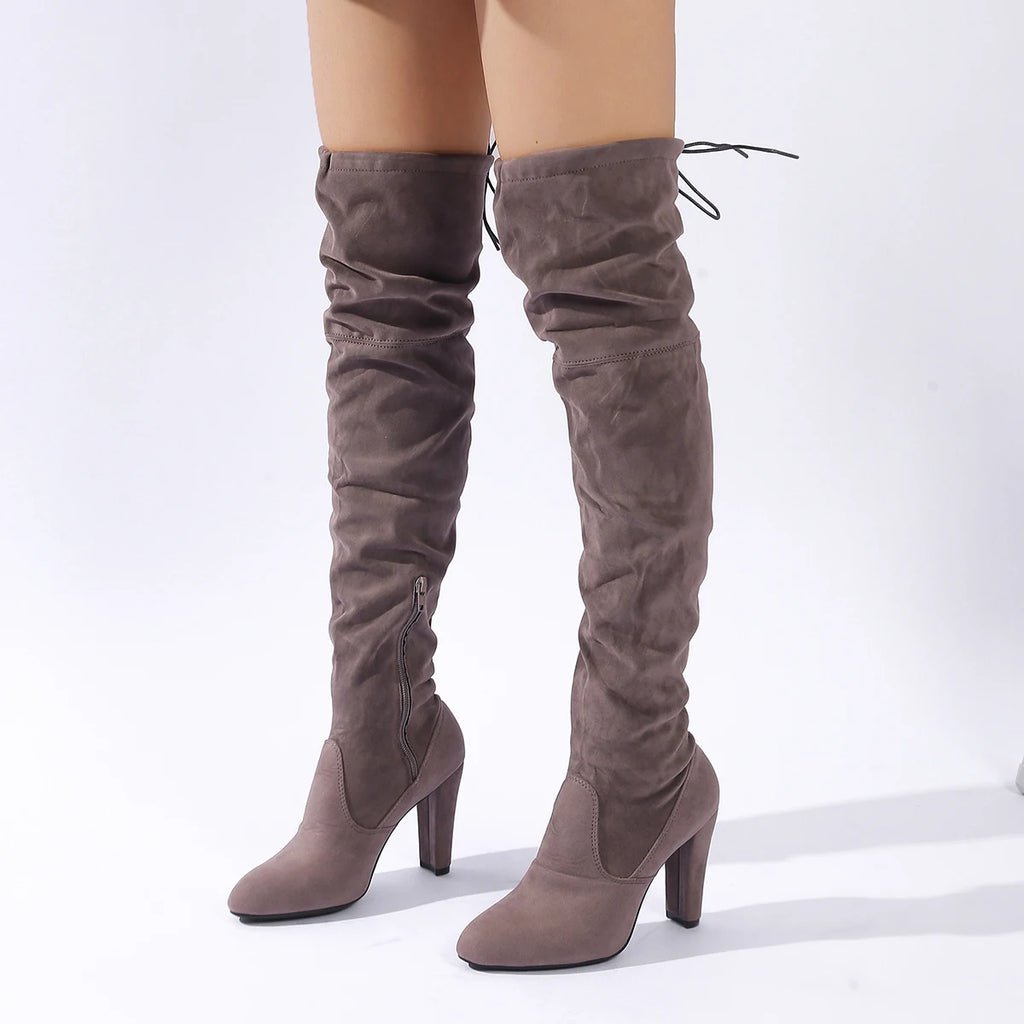 Women's Over-the-Knee High Heel Stretch Boots | Sizes 34–43 Over-the-Knee Boots Axl