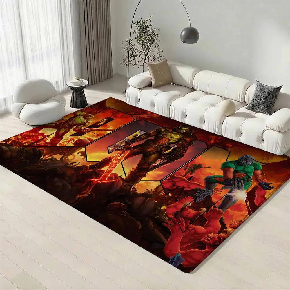 Classic Game Flannel Floor Mat – Non-Slip Soft Indoor Rug Indoor Floor Mat Axl