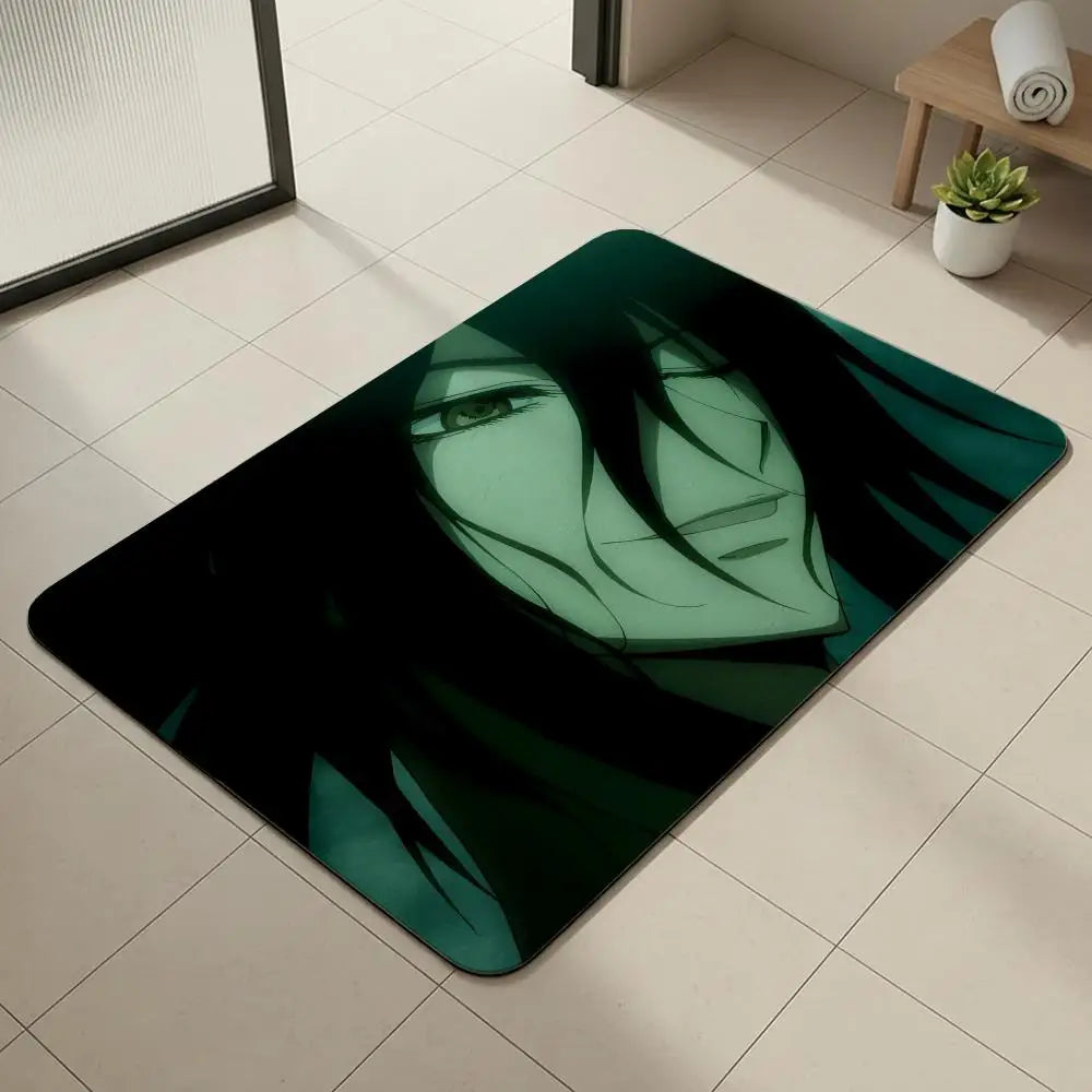 Nurarihyon no Mago Anime Diatomite Bath Mat – Quick Dry Anime Bath Mat Axl White2 40x60cm