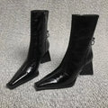 Women's Spike Heel Ankle Boots – Pointed Toe Zip-Up Women's Ankle Boots Axl black 40