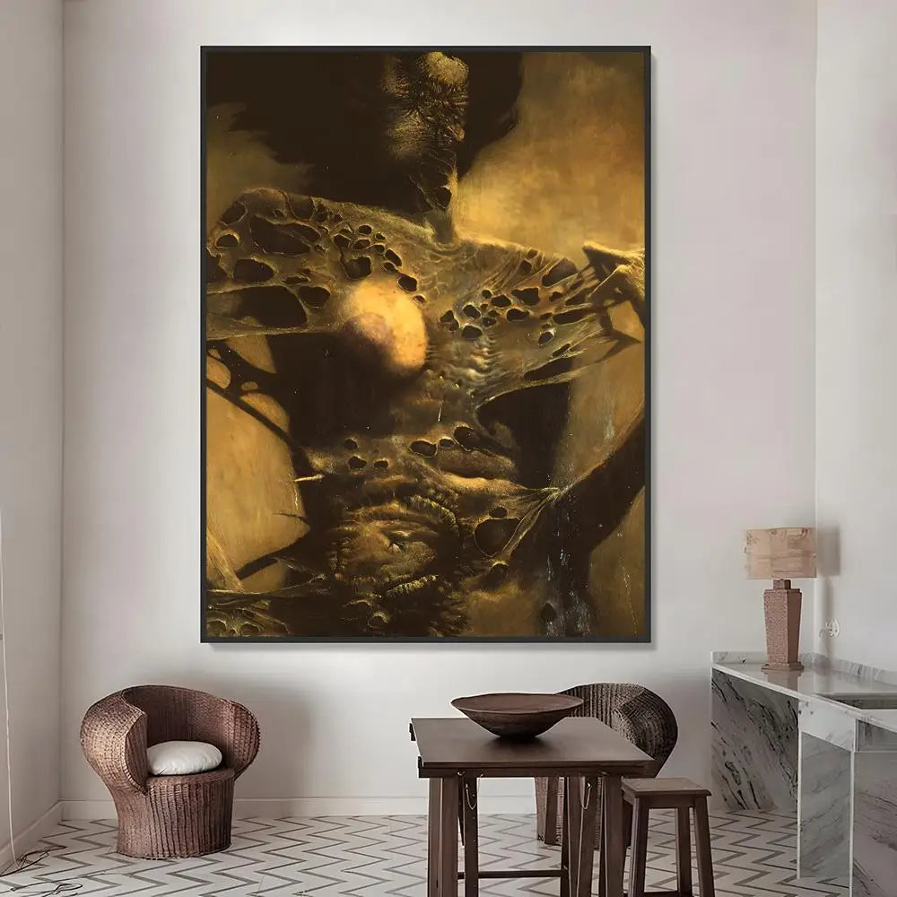Zdzisław Beksiński Art Stickers – HD Waterproof Wall Decor Art Wall Stickers Axl