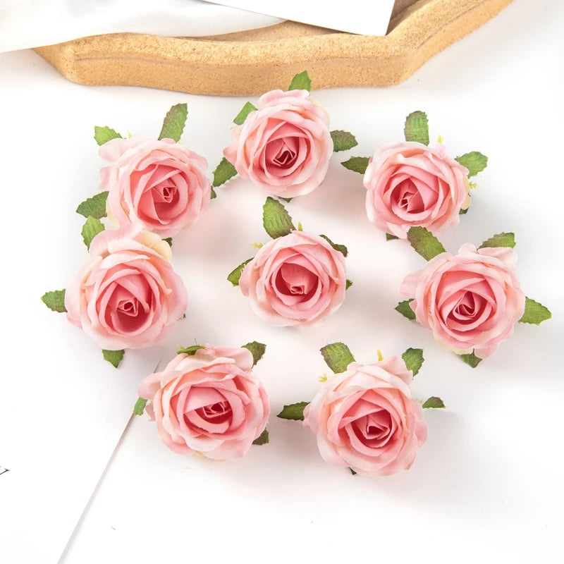 Silk Rose Artificial Flower Heads – Bulk 40/80 Pcs for Weddings Artificial Silk Flowers Axl color 7 80 pieces