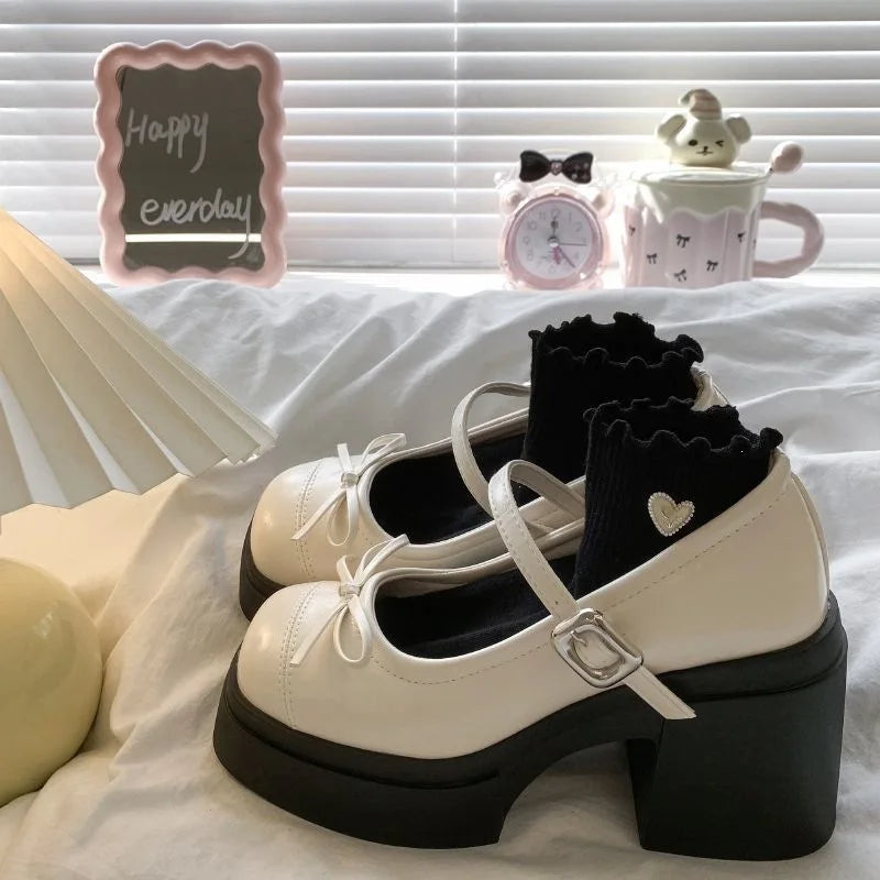 Women's Platform Mary Jane Pumps | Thick Square Heel Dress Shoes Mary Jane Pumps Axl 36 beige