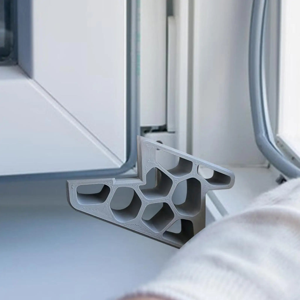 Childproof Window Stopper Track Lock – Anti-Slip ABS Limiter Window Safety Lock Axl