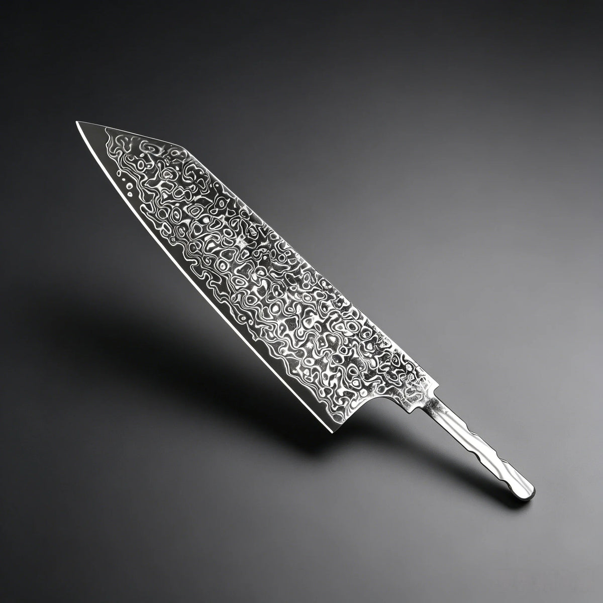 Damascus Steel Santoku Knife Blank Blade – DIY Hand Forged Knife Blank Blade Axl Kiritsuke Blade-1PC