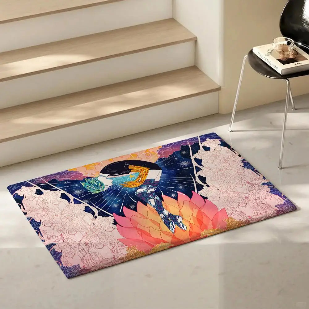 Land of the Lustrous Anime Flannel Floor Mat – Non-Slip Rug Anime Floor Mat Axl