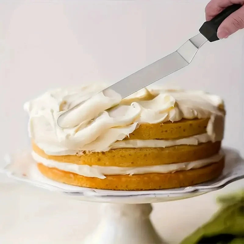 Stainless Steel Cake Scraper Spatula – 6, 8 & 10 Inch Cake Scraper Spatula Axl