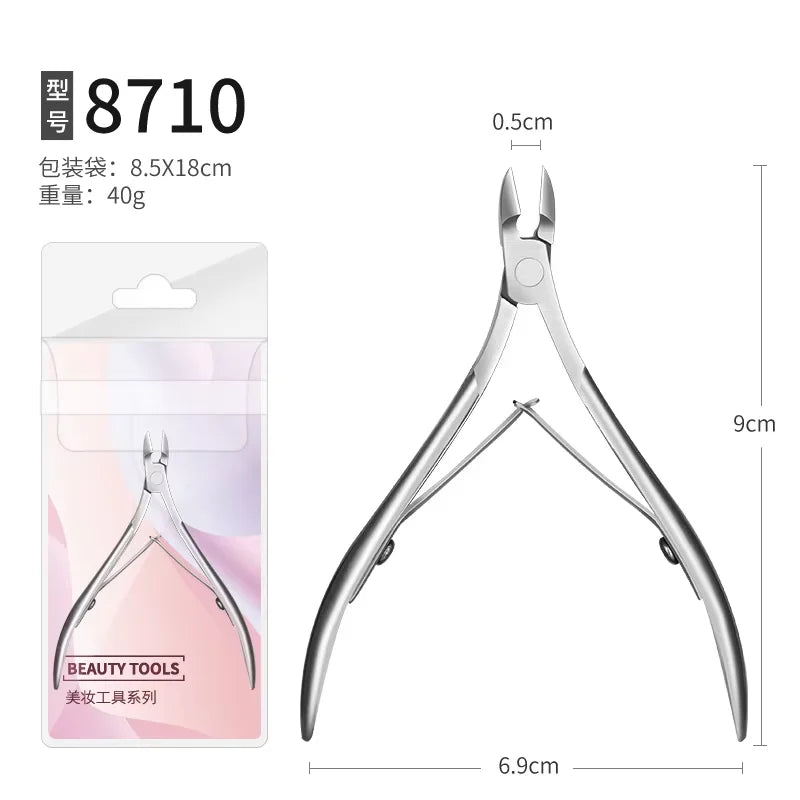 Professional Stainless Steel Cuticle Nipper – Manicure & Pedicure Cuticle Nipper Axl silver