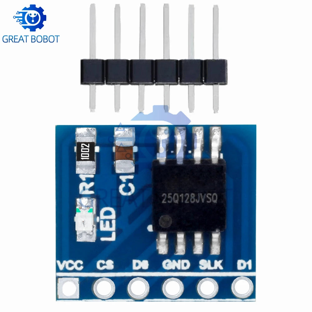 W25Q128 128Mbit NOR Flash SPI Storage Module for STM32 Flash Memory Module Axl