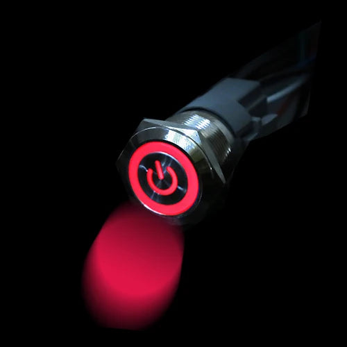 Metal LED Push Button Switch Waterproof 12–22MM | Self-Lock Push Button Switch Axl