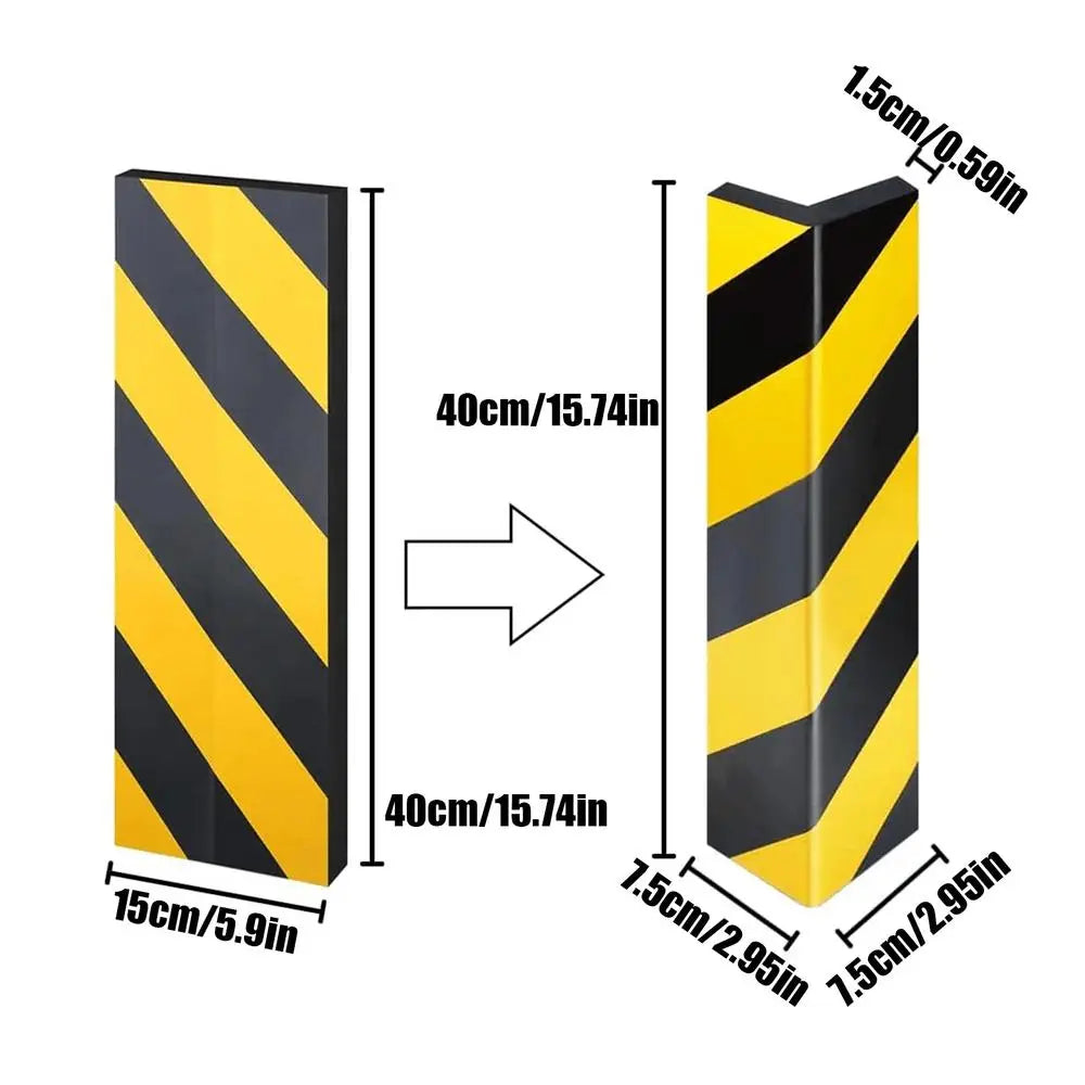 Reflective Garage Wall Bumper – Self-Adhesive Foam Protector Wall Edge Protector Axl As show