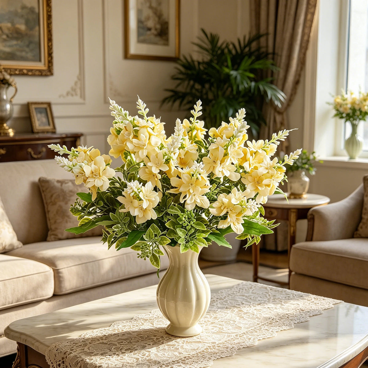Silk Yucca Gloriosa Artificial Flower Bouquet | Wedding & Home Artificial Flower Bouquet Axl