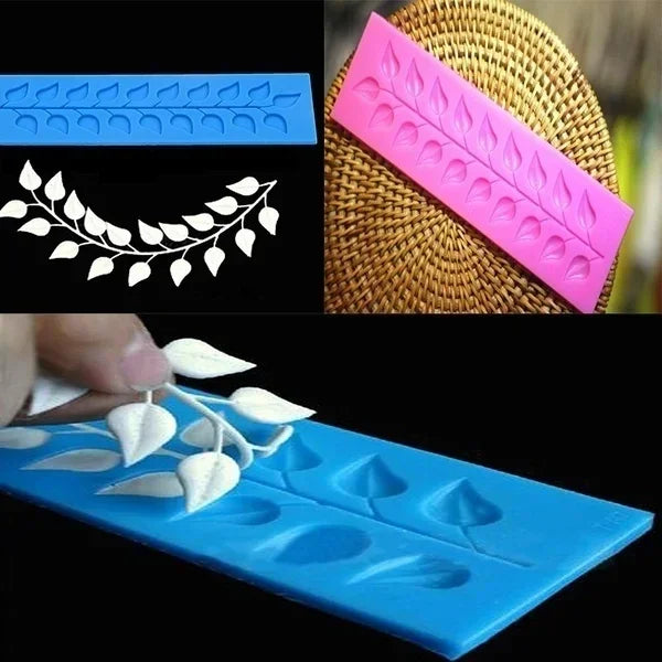 Vine Leaf Lace Silicone Mold – Fondant & Cake Decorating Silicone Baking Mold Axl