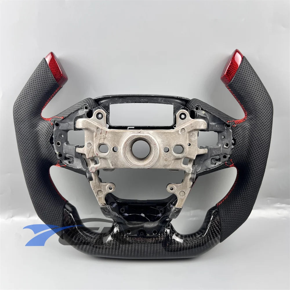 Carbon Fiber Leather Steering Wheel – Honda Civic 2016–2021 Custom Steering Wheel Axl