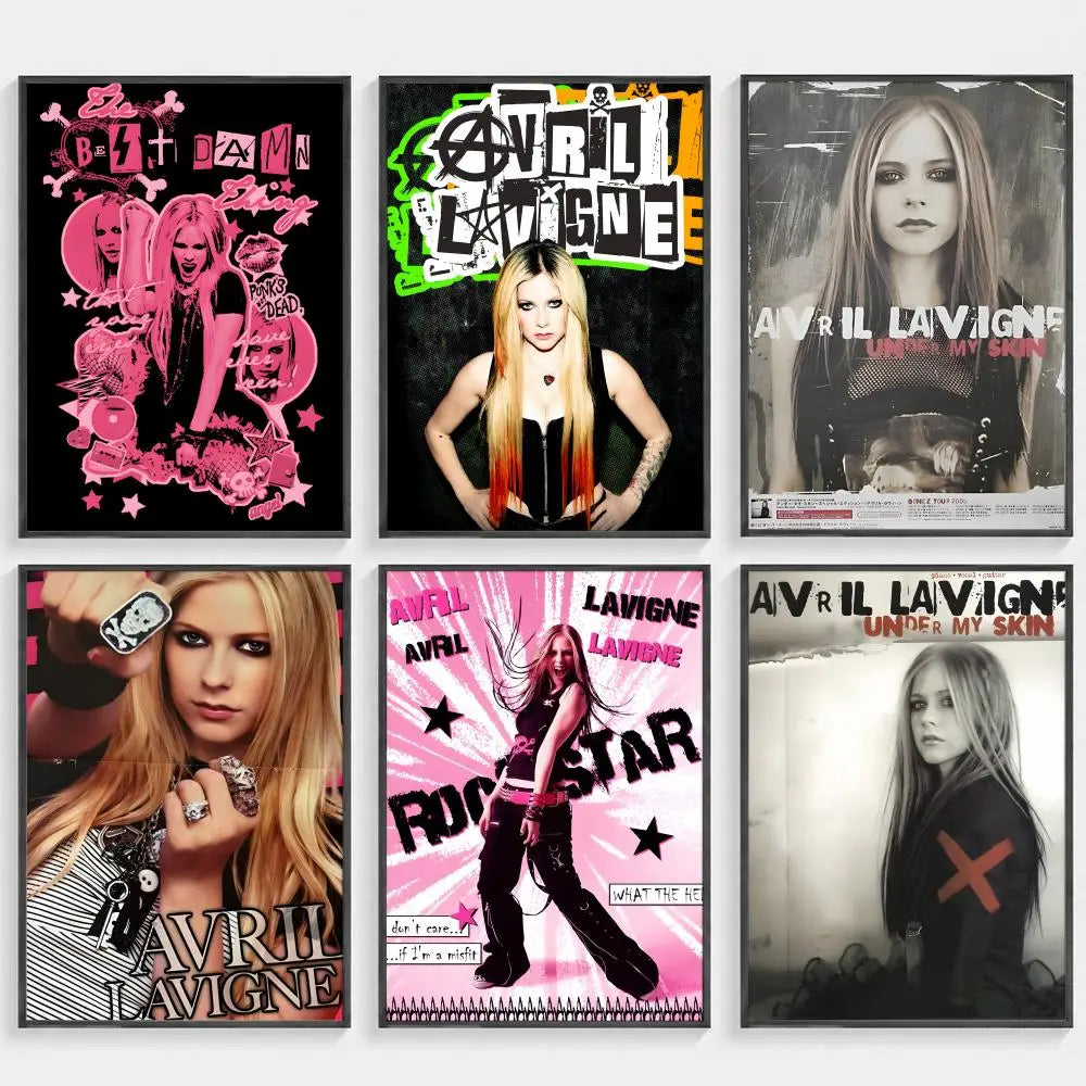 Avril Lavigne HD Wall Poster – Music Art Home Decor Wall Art Poster Axl