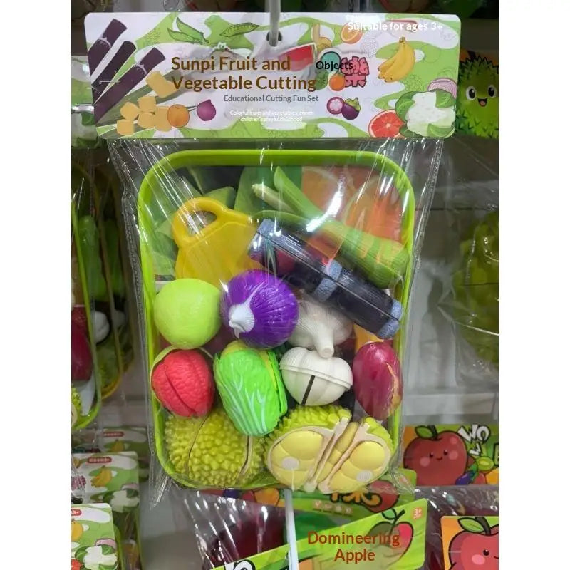 Kids Fruit & Vegetable Cutting Toy – Pretend Play Kitchen Set Pretend Play Kitchen Set Axl