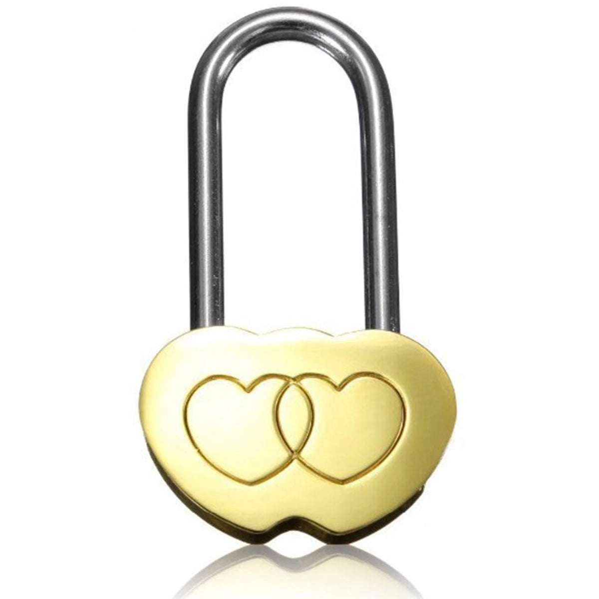 Engraved Double Heart Love Lock – Romantic Wishing Padlock Love Lock Keepsake Axl