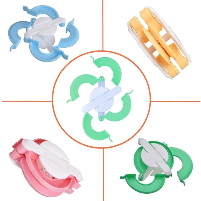 4-Size Pompom Maker Set – Yarn Ball Weaver Knitting Tool Pompom Maker Set Axl