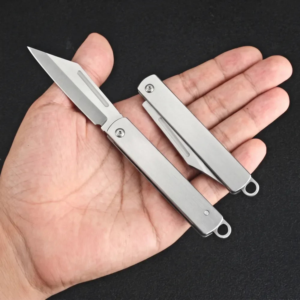 Stainless Steel Folding Fruit Knife – Portable Pocket Knife Folding Pocket Knife Axl