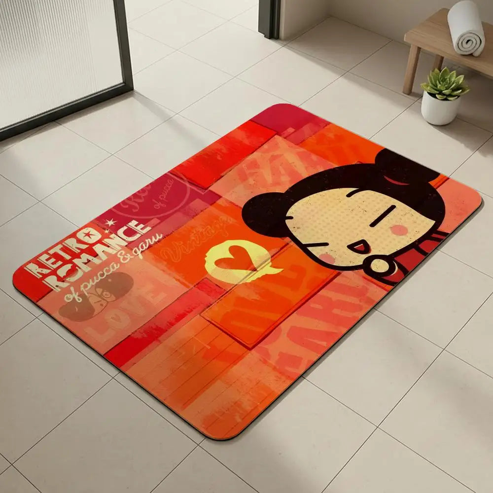 Pucca Diatomite Bath Mat – Quick Dry, Non-Slip & Absorbent Diatomite Bath Mat Axl White7 40x60cm