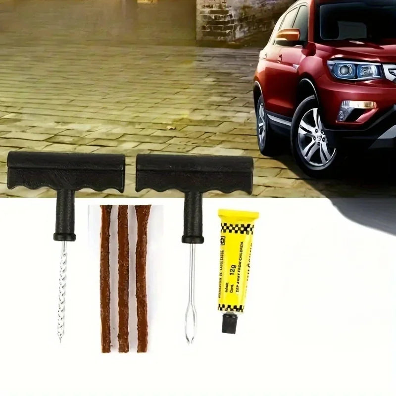 Car & Motorcycle Tire Repair Kit – Emergency Puncture Tool Tire Repair Kit Axl