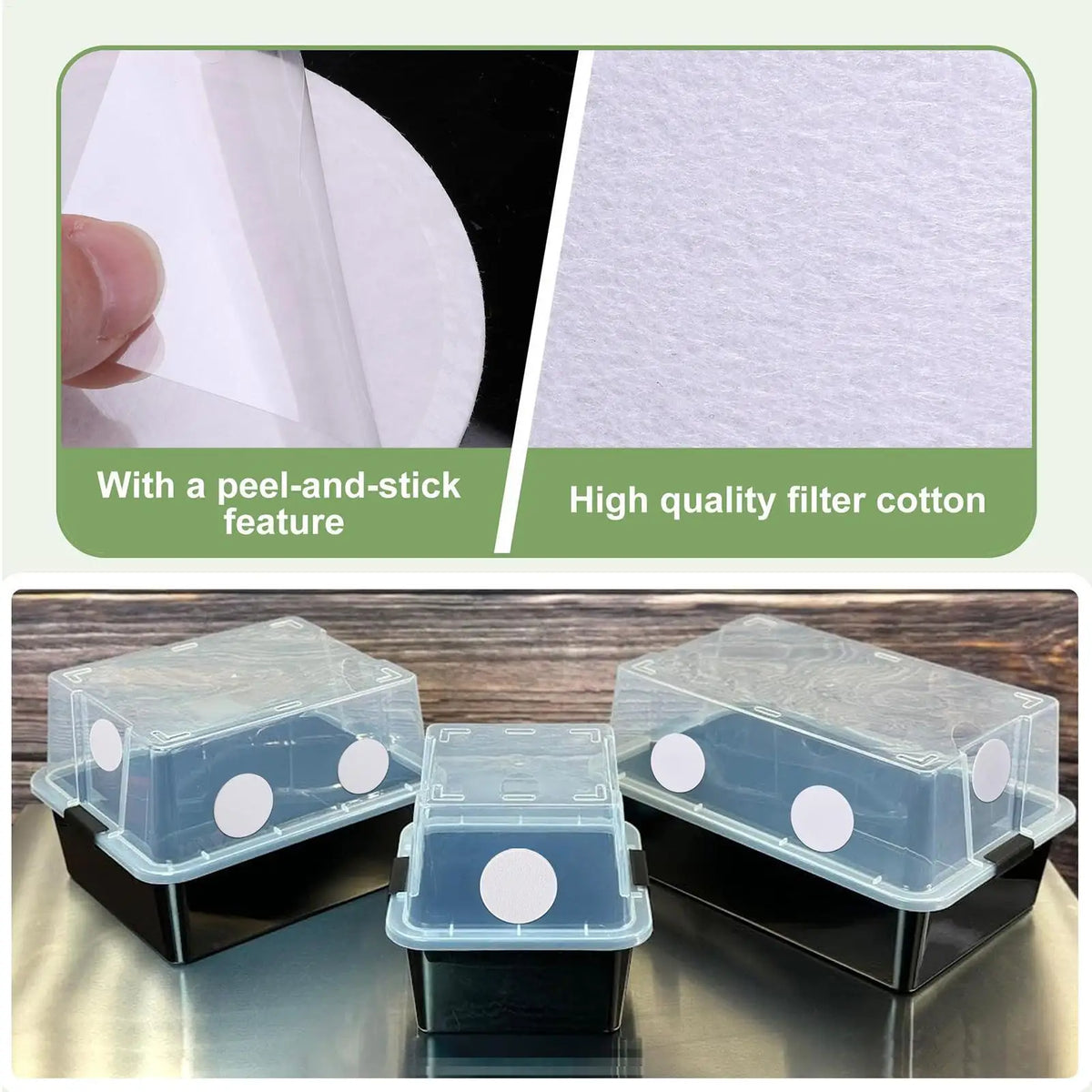 Mushroom Filter Discs 24-Pack – Moisture Preservation Pads Mushroom Filter Pads Axl