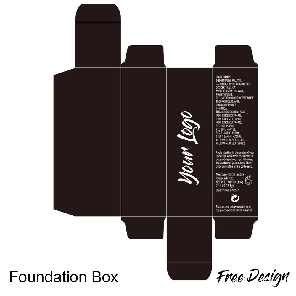 50 PCS Custom Makeup Paper Boxes – Private Label Packaging Cosmetic Packaging Box Axl