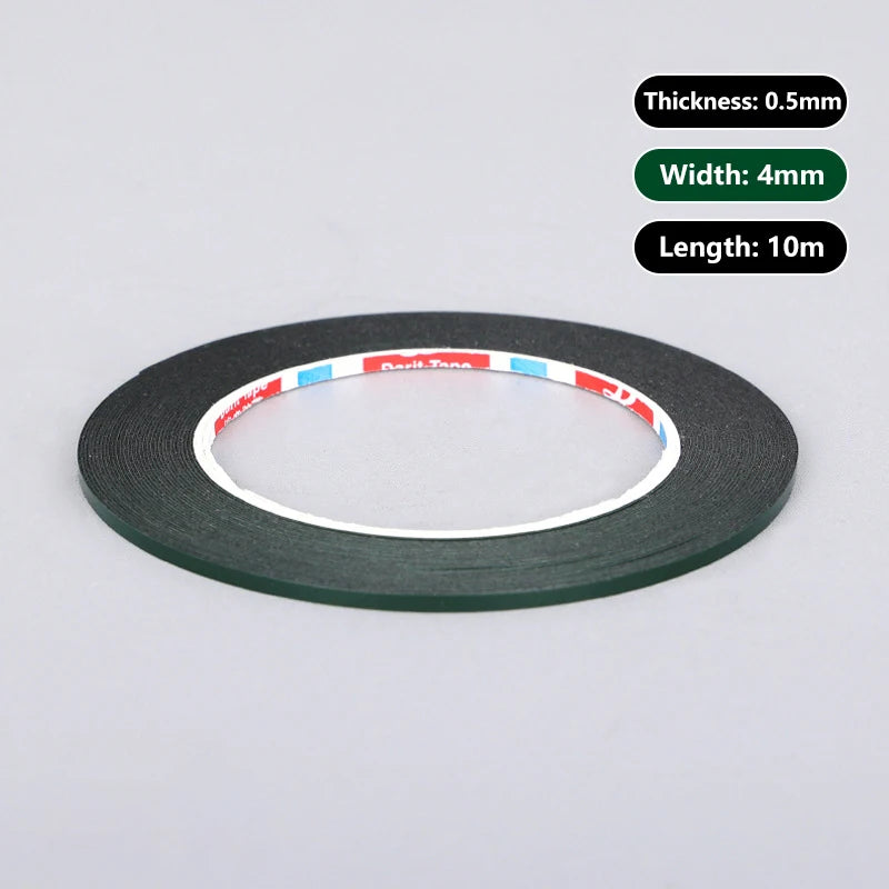 2PCS Double-Sided PE Foam Tape 2/3/4mm 10m – LCD Screen Fix Double-Sided Foam Tape Axl A3
