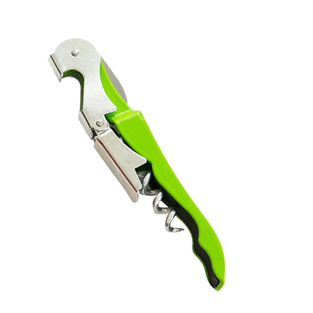 Stainless Steel Corkscrew & Bottle Opener – Multifunction Bar Tool Corkscrew Bottle Opener Axl green