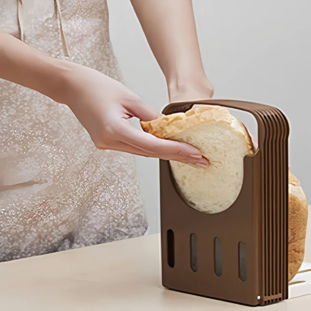 Foldable Bread Slicer Rack – Even Toast & Sandwich Cuts Bread Slicer Rack Axl