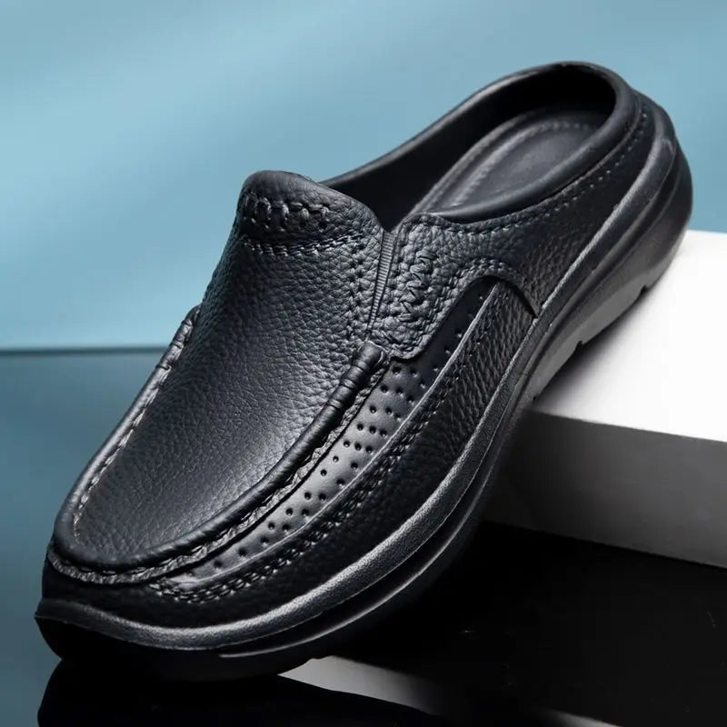 Men's Waterproof Anti-Slip Slip-On Work Shoes – EVA Sole Men's Work Shoes Axl