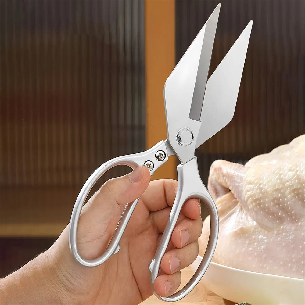 Professional Multifunctional Kitchen Scissors & Bone Shears Kitchen Scissors Axl Scissors-Silvery