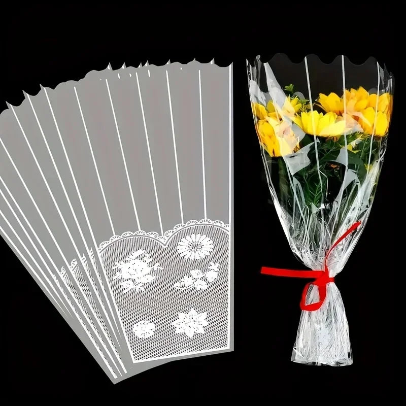 Lace Bouquet Bags – Elegant Gift Wrap for Weddings & Birthdays Bouquet Gift Bag Axl