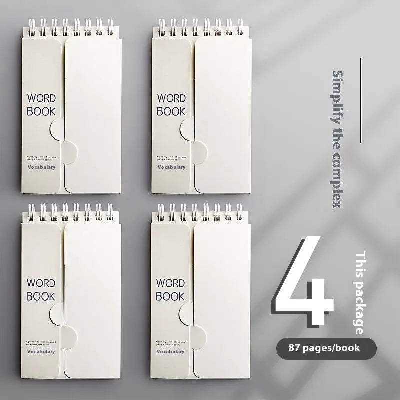 Portable Spiral Vocabulary Notepad | Pocket Shorthand Notebook Spiral Notepad Axl A3