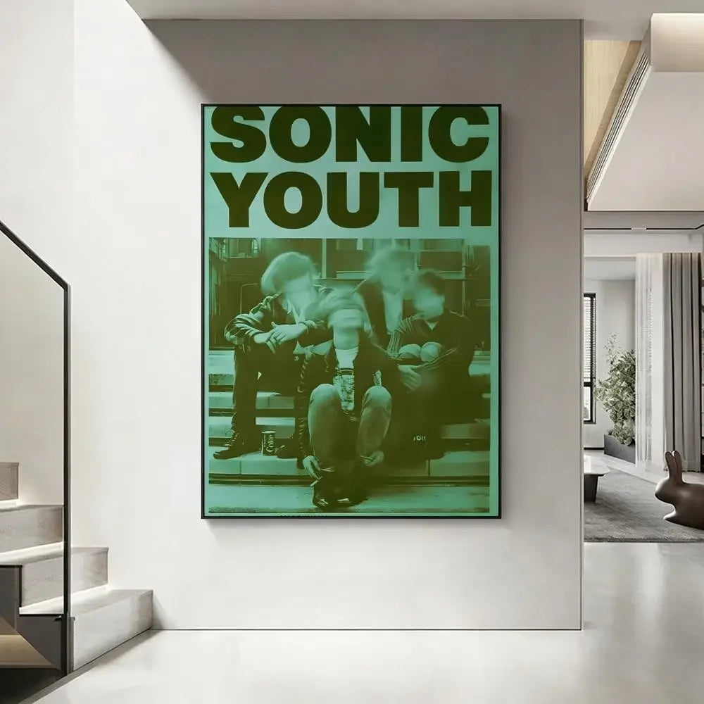 Sonic Youth Band HD Poster – Waterproof Sticky Wall Art Decor Music Wall Poster Axl