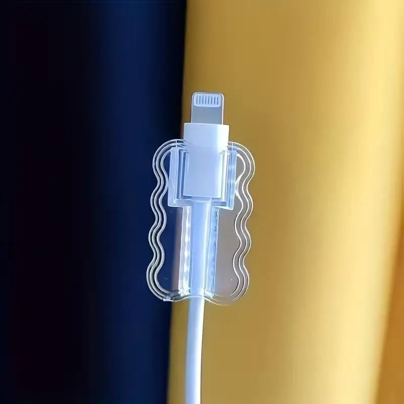 TPU Wave Cable Protectors – Anti-Break USB Cord Sleeves 1/10pc Cable Protector Sleeves Axl