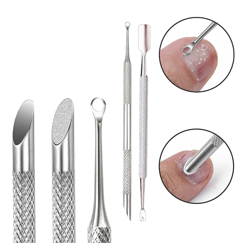 Stainless Steel Double-Headed Cuticle Pusher Nail Tool Cuticle Nail Tool Axl