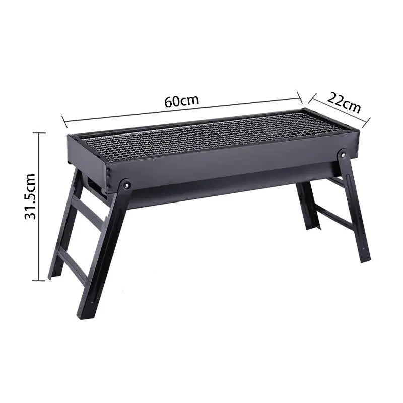 KEMORELA 60CM Folding Charcoal BBQ Grill | Portable Camping Charcoal BBQ Grill Axl