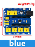 Sensor Shield Module for Arduino UNO R3 & Nano V3 | I2C PWM Arduino Expansion Shield Axl blue