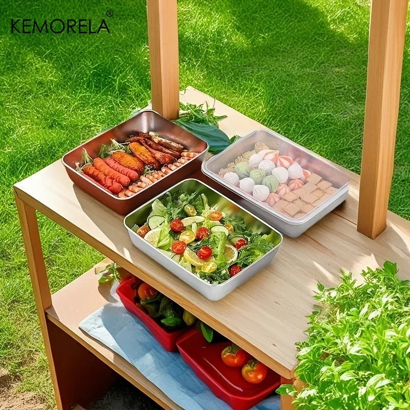 Stainless Steel Food Storage Containers Set with Lids | 1–6 PCS Food Storage Containers Axl