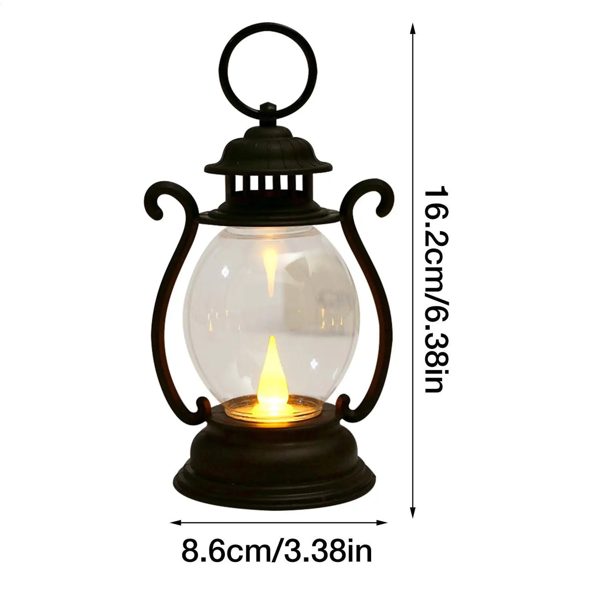 Retro Battery Powered LED Desk Lamp – Portable Vintage Lantern Retro LED Lantern Axl