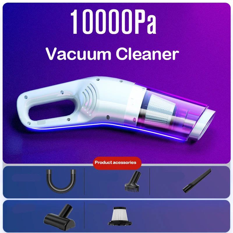 BALASHOV 6500Pa Wireless Handheld Vacuum – Car & Home Handheld Vacuum Cleaner Axl green