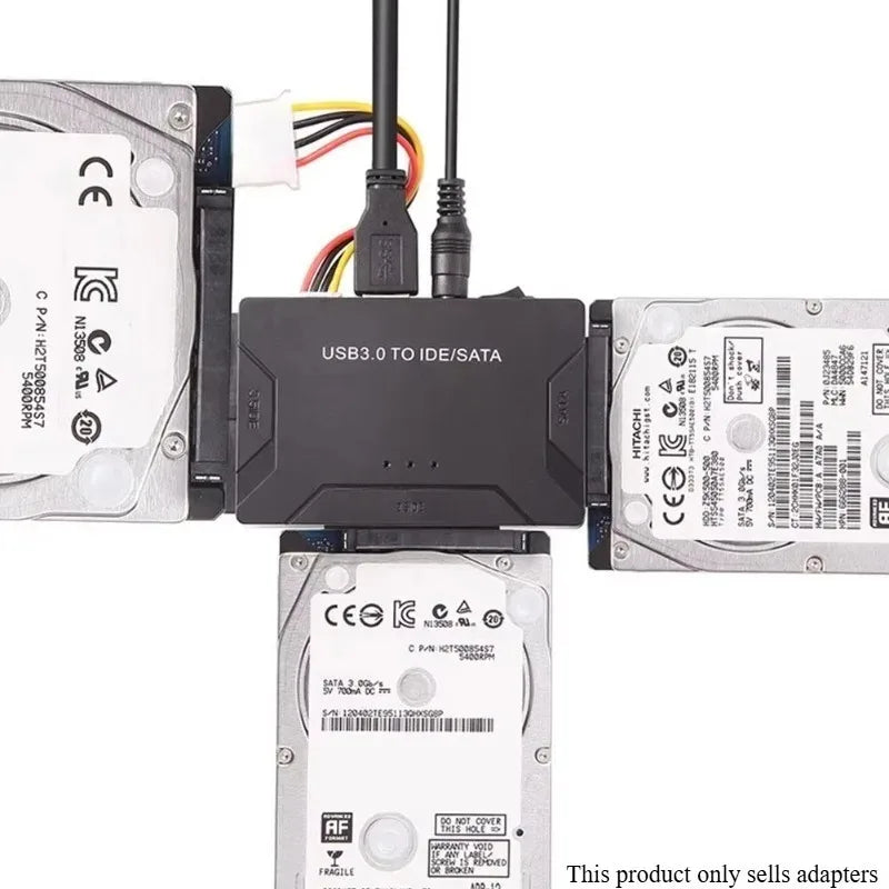 USB 3.0 to SATA Adapter Cable – HDD & SSD Data Transfer SATA USB Adapter Axl