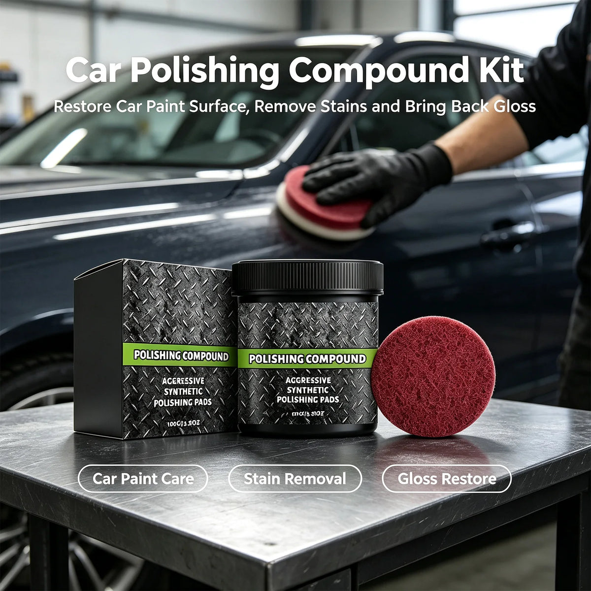 Car Polishing Compound – Gloss Restorer & Scratch Remover 100g Car Polishing Compound Axl