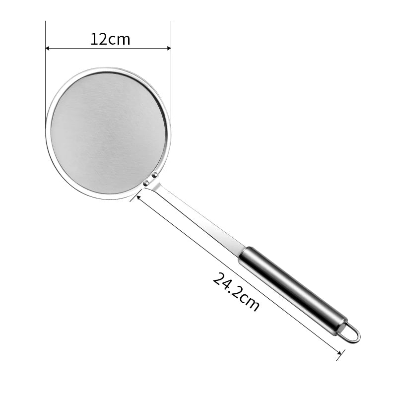Stainless Steel Fat Skimmer Spoon – Fine Mesh Food Strainer Mesh Food Strainer Axl 12cm