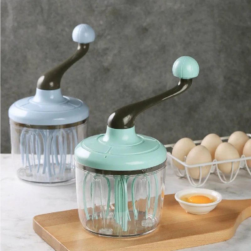 1500ml Manual Batter Dispenser & Hand Crank Egg Beater Manual Batter Dispenser Axl