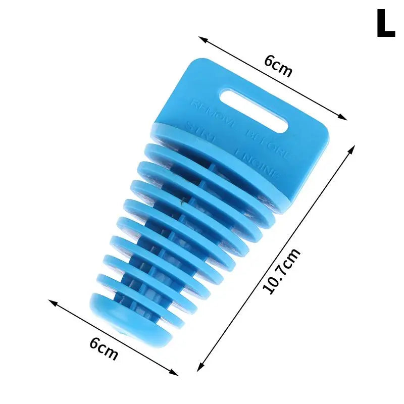 Universal Motorcycle Exhaust Wash Plug – Silicone Pipe Protector Exhaust Pipe Plug Axl L Blue Muffler
