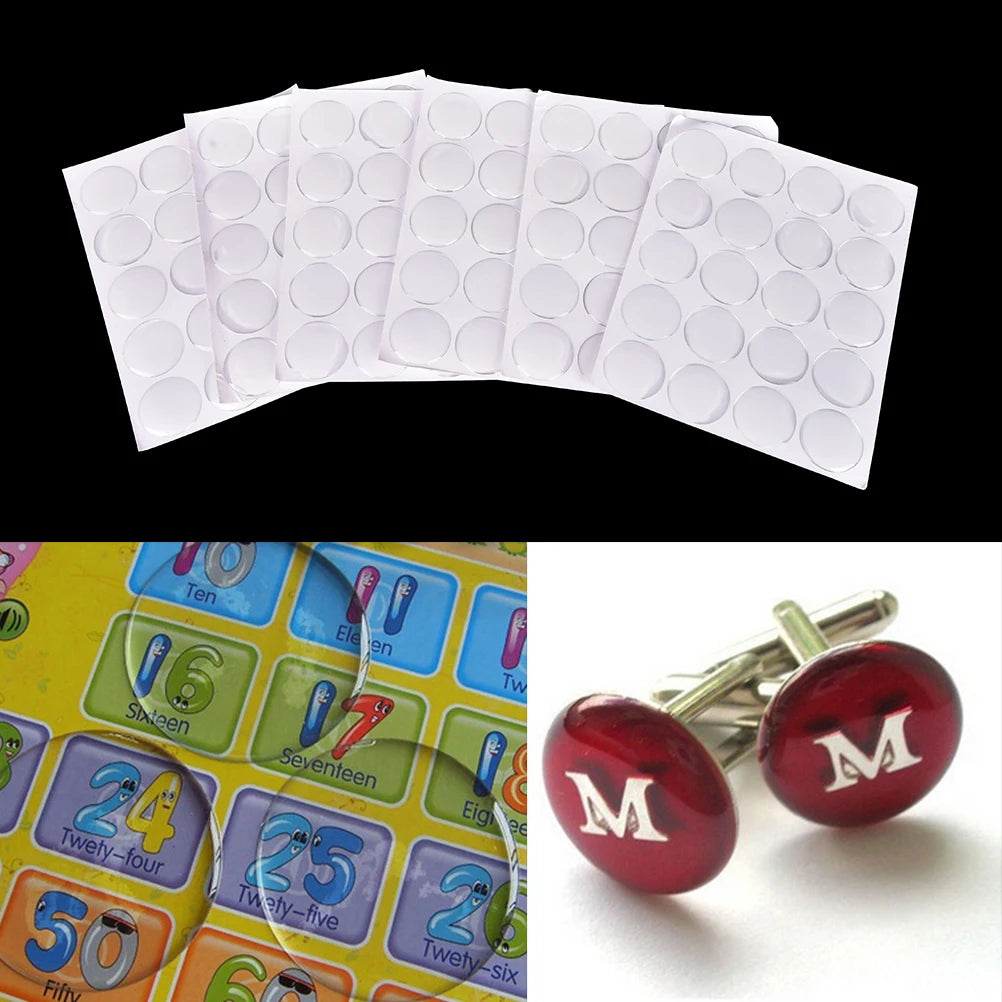 100PCS 1" Round Clear Epoxy Dome Stickers – 3D Bottle Cap Circles Epoxy Dome Stickers Axl