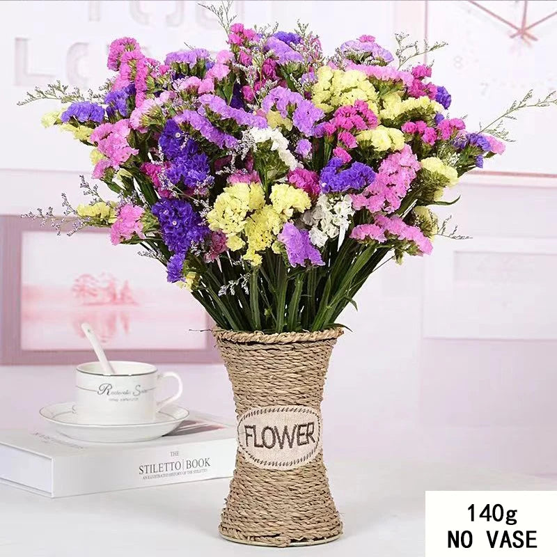 Dried Forget-Me-Not & Limonium Bouquet – Boho Wedding Décor Dried Flower Bouquet Axl A